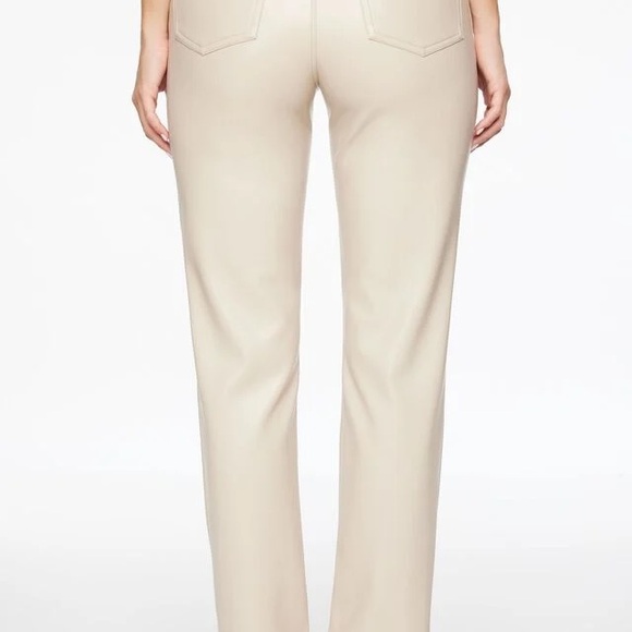 DYNAMITE cream leather pants - Picture 3 of 4